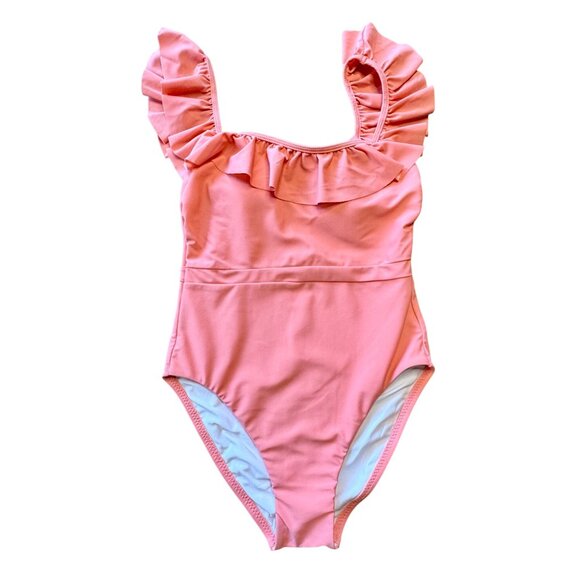 Minnow Other - MINNOW Coral Ruffle Swimsuit Womens XS NWT One-Piece Pink Women Swim Brand NEW